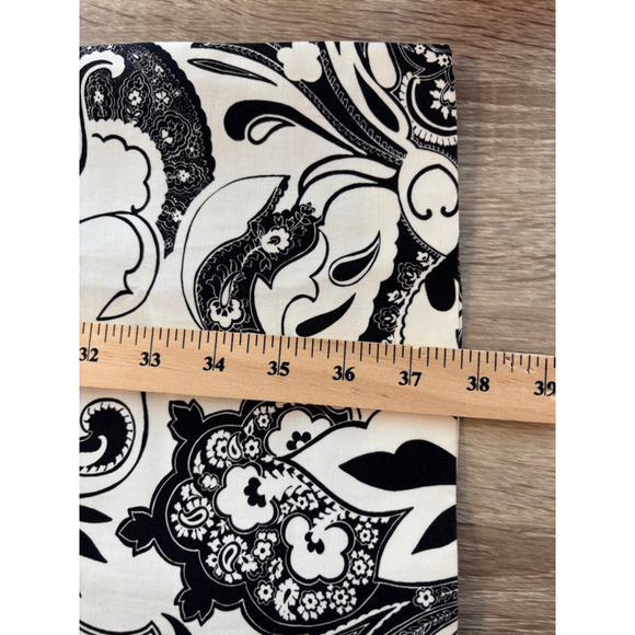 Etro Women's Euro 42 US 6 Black White Paisley Sheath Knee Length Dress Career - Picture 9 of 11